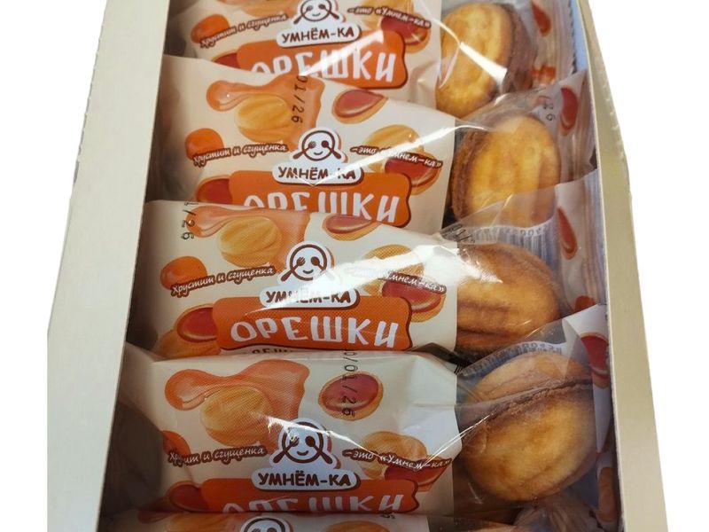 Упаковка печенья Орешки